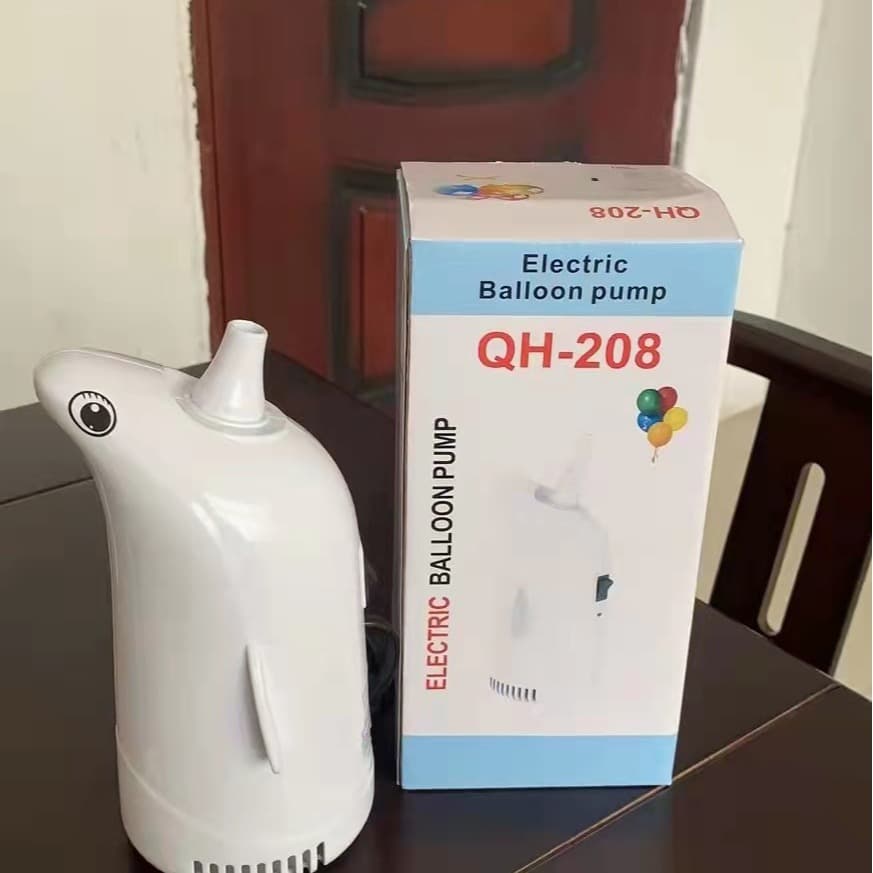 New Electric Air Pump Cartoon Animal Penguin Balloon Inflator Single Nozzle Electric Inflator for Wedding Birthday Party
