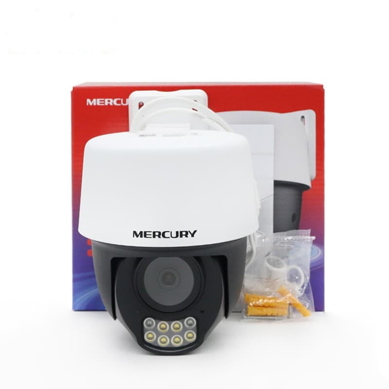 Mercury 3MP/4MP/5MP Outdoor POE Full-color Wired Camera MIPC528PW - 360° PTZ Rotation