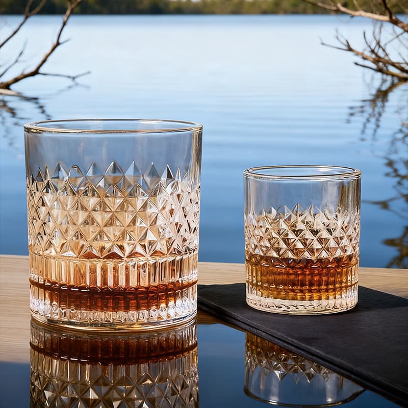 New European-Style Crystal Glass Whiskey Tumbler for Home, Beer Glass, 100ml Shot Glass, Bar Godfather Sparkling Glass