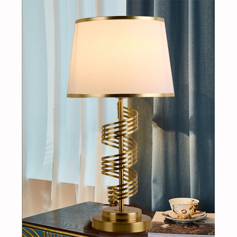 Postmodern light luxury bedroom table lamp bedside lamp high-end modern Nordic warm and romantic master bedroom new wedding lamp