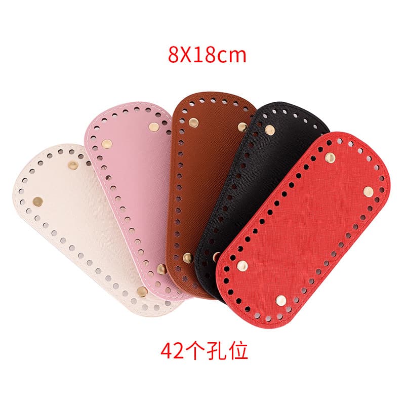 Leather Bag DIY Material Accessories Round and Elliptical Base Bottom Hook Needle Wool Yarn Leather Craft Bag Base Parts