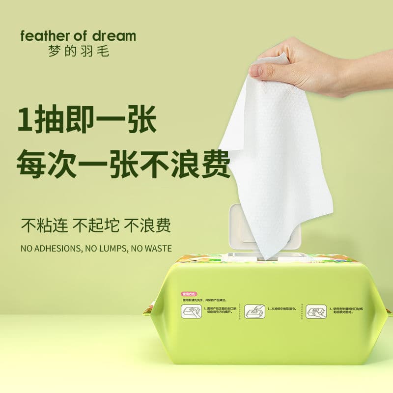 Wholesale Bulk Pack Wet Wipes, Family-Sized Box for Baby Hand, Mouth, and Bottom Use, Economical and Practical for Home
