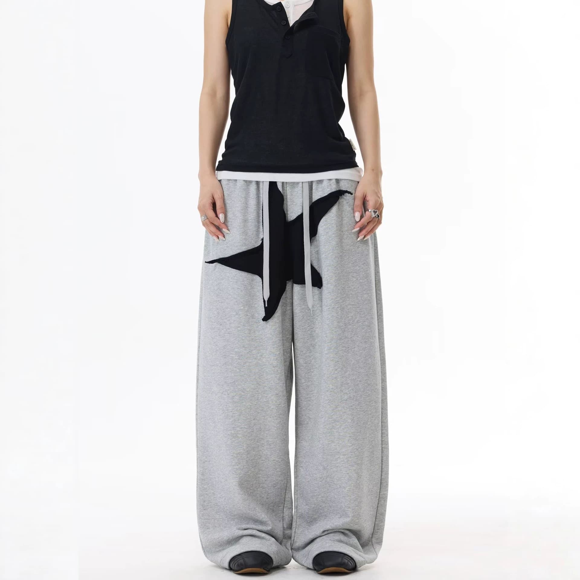 2026 European and American Cross-border Vintage Streetwear Casual Pants for Men and Women, Spring and Summer Outdoor Sports Loose Floor-Length Casual Pants