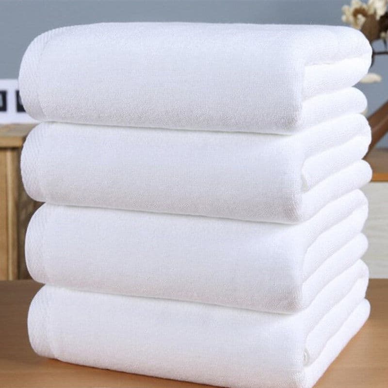 Wholesale Hotel Bath Towels, Absorbent, Extra Large Thick White, Beauty Salon/Home Use, Hotel Towels, Adult Bathing