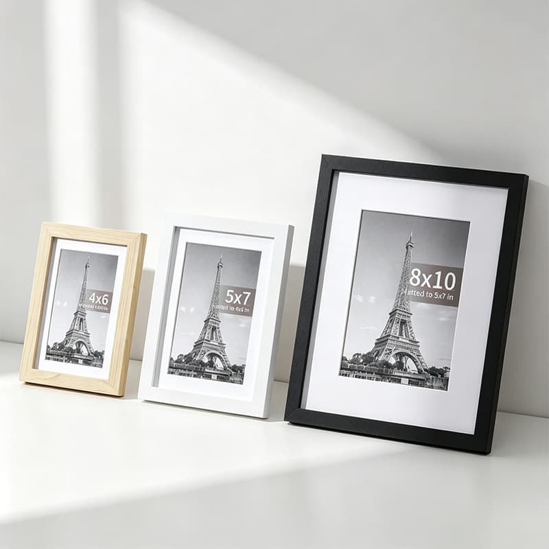 Amazon Bestseller PVC Photo Frame Wooden Photo Frame Decorative Wall Hanging Tabletop Picture Frame Creative Photo Wall Combination Frame Set