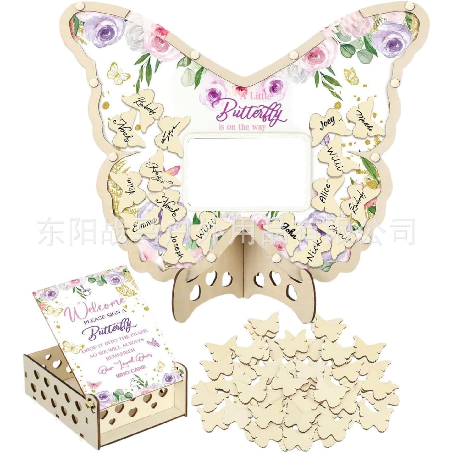 Cross-border ready stock baby guestbook acrylic photo frame guestbook shower party baby gift with photo frame ornaments