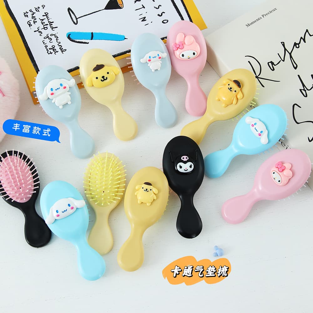 Cute Cartoon Children's Airbag Comb, Girly Home-Use Scalp Massage Comb, Candy-Colored Handle Air Cushion Hairbrush