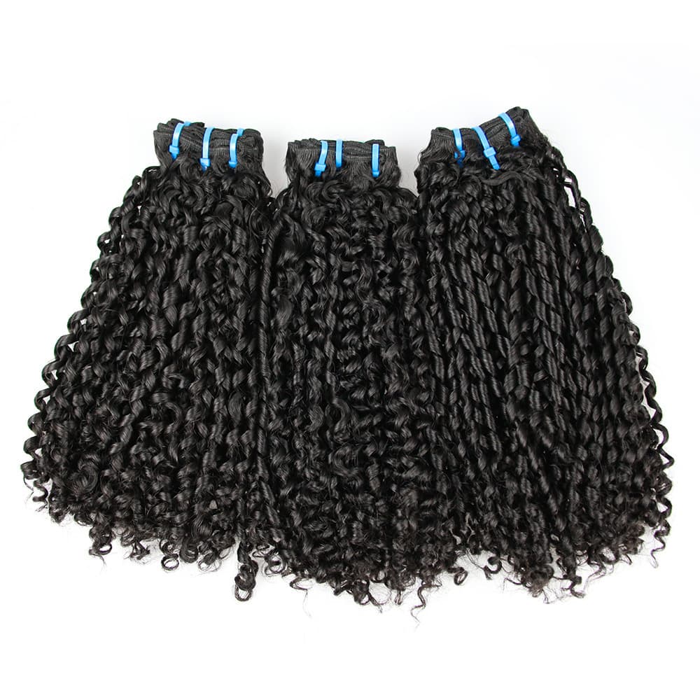 Spirit Curl Real Human Hair Bundles African Hot Selling Fumi Pissy Two Human Hair Bundles