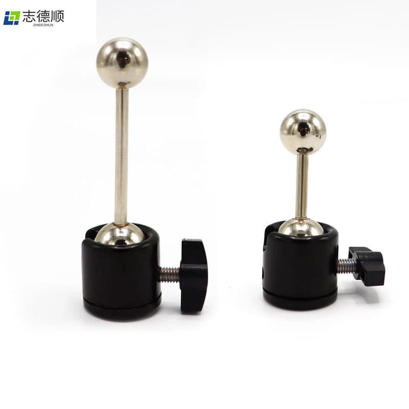 Dual Ball 360-Degree Rotational Metal Gimbal for Camera and Phone Live Streaming Accessories, Overhead and Vertical/Horizontal Shooting with Ball Hole Clamp