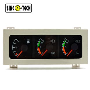 24V Delong F2000/F3000 Fuel Level and Air Pressure Combination Gauge