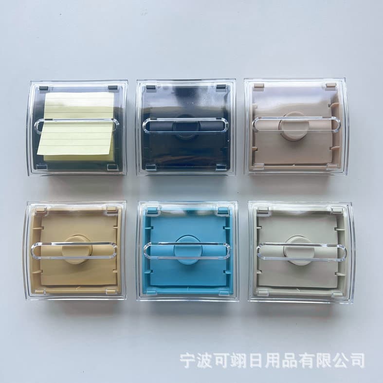 Cross-border Exclusive Pop-up Sticky Note Dispenser, N Times Sticky Note Holder, Square Pop-up Sticky Note Box, Sticky Note Dispenser