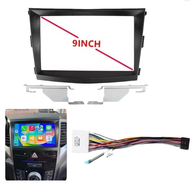 Suitable for 2015+ Ssangyong Tiwila (9-inch) navigation panel frame Android central control car navigation panel frame