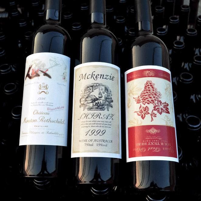Xindi Factory Custom Red Wine Labels, Wine Bottle Labels, Gold Foil Stamping, Specialty Paper Design and Printing, High-End Back Labels