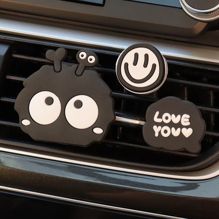 Car Air Freshener Vent Clip Decorative Coal Ball Ornament Personalized Scent Car Perfume Auto Air Conditioning Interior Accessories
