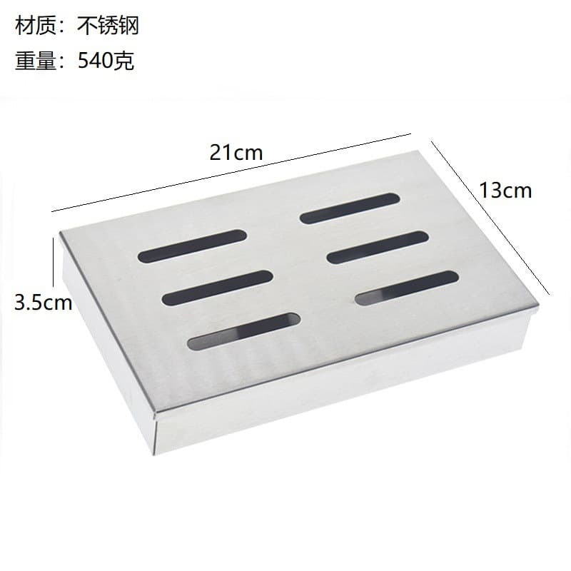 Stainless Steel Fruitwood Smoker Box BBQ Spice Bacon Box Grilling Cold Smoke Generator Outdoor BBQ Tool