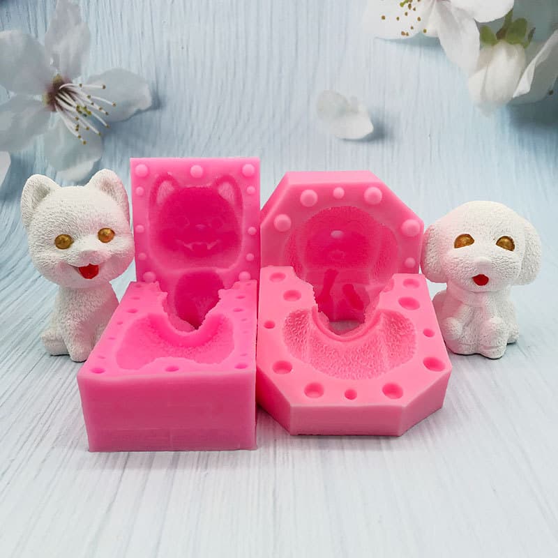 3D Silicone Ice Cream Mold Pet Decoration Chocolate Pudding Ice Block Mold DIY Home Baking Tools Pet-shaped Gourmet Treats