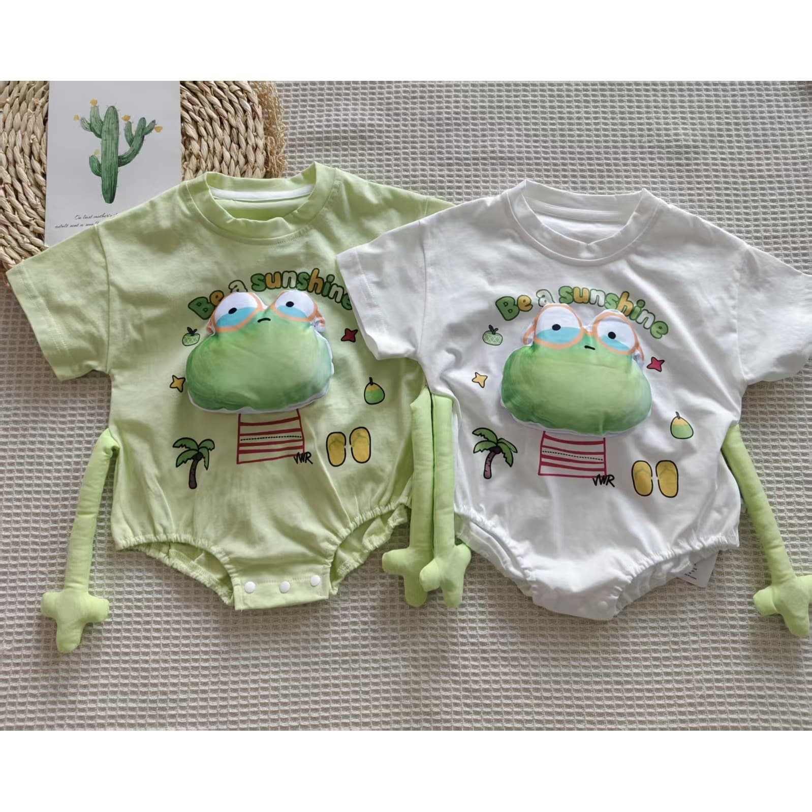 Children's short-sleeved T-shirt summer 2026 new loose Korean cartoon top foreign style three-dimensional doll baby half sleeve