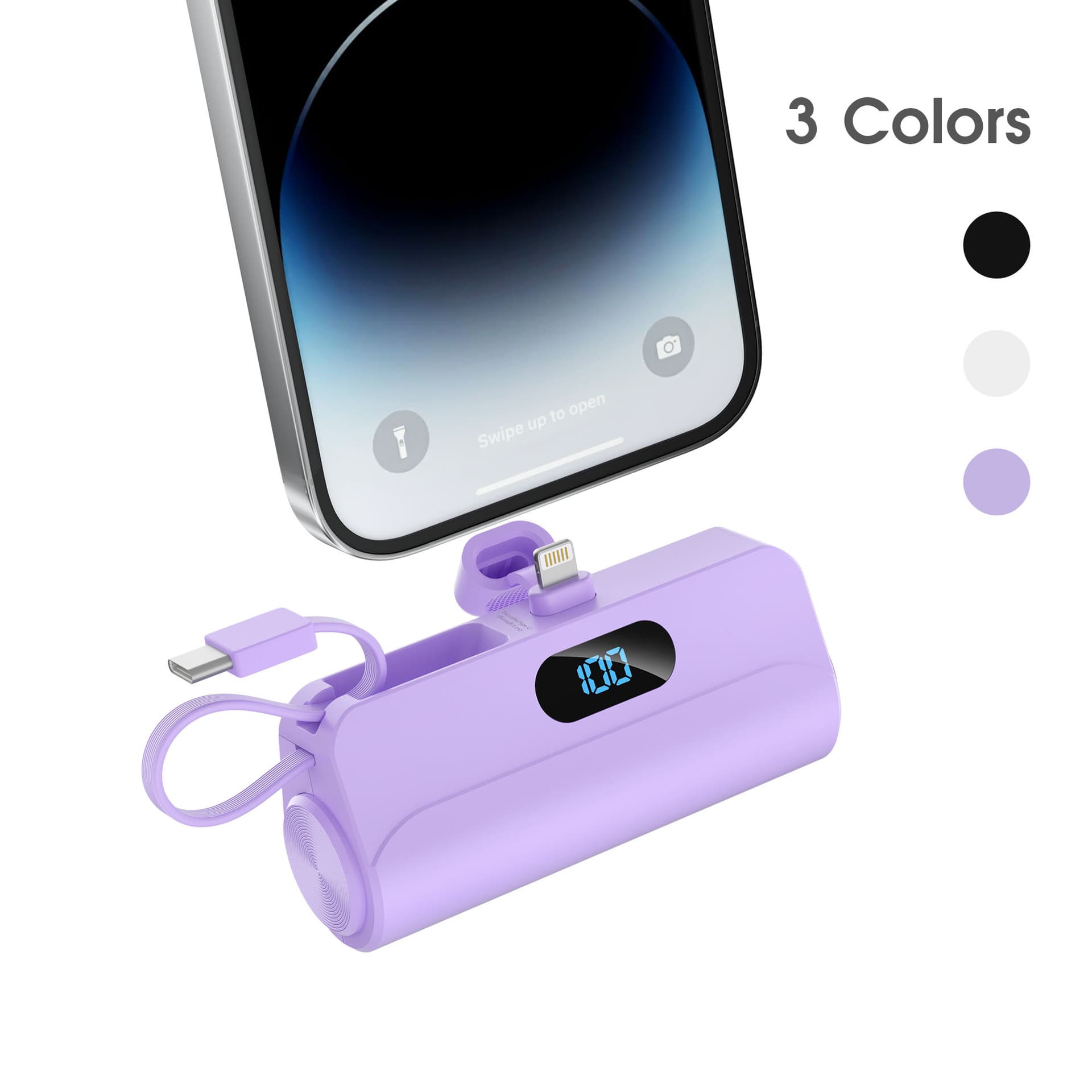 TK/TEMU U.S. Overseas Warehouse in stock to Send 5000mAh Self-charging Power Bank Compact Portable Mobile Power Supply