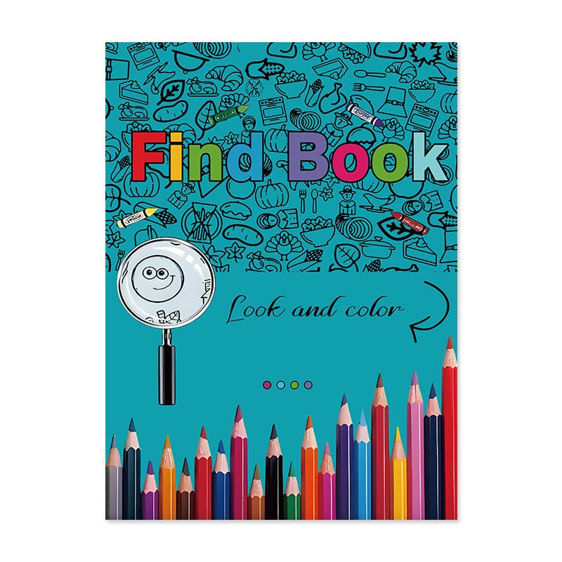 Amazon Find Book Look and Color Children's Search and Coloring Book Drawing Picture Book Educational Coloring