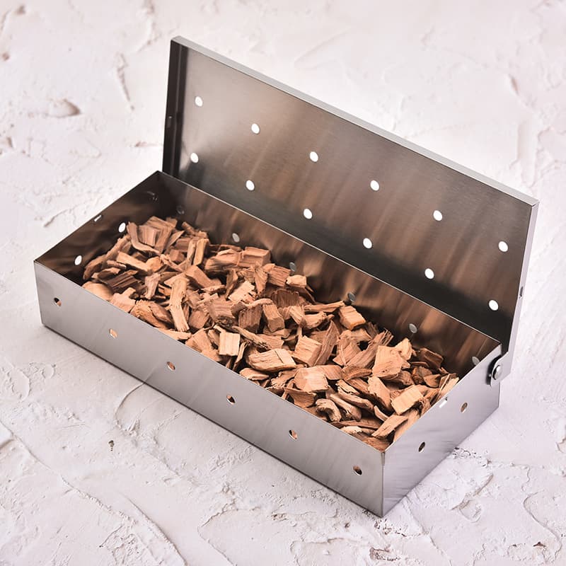 Amazon Stainless Steel Smoker Box Outdoor BBQ Grilling Tools, Fruitwood Box for Smoking Meat, Smoker Box
