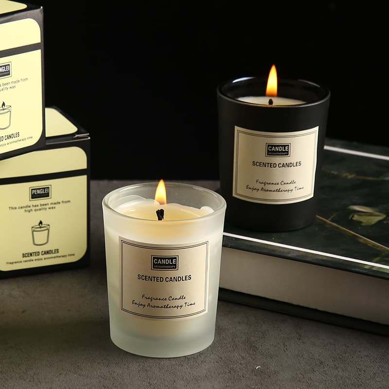 Aromatherapy candle frosted cup mixed wax bedroom fragrance birthday gift companion gift creative ornaments aromatherapy cross-border