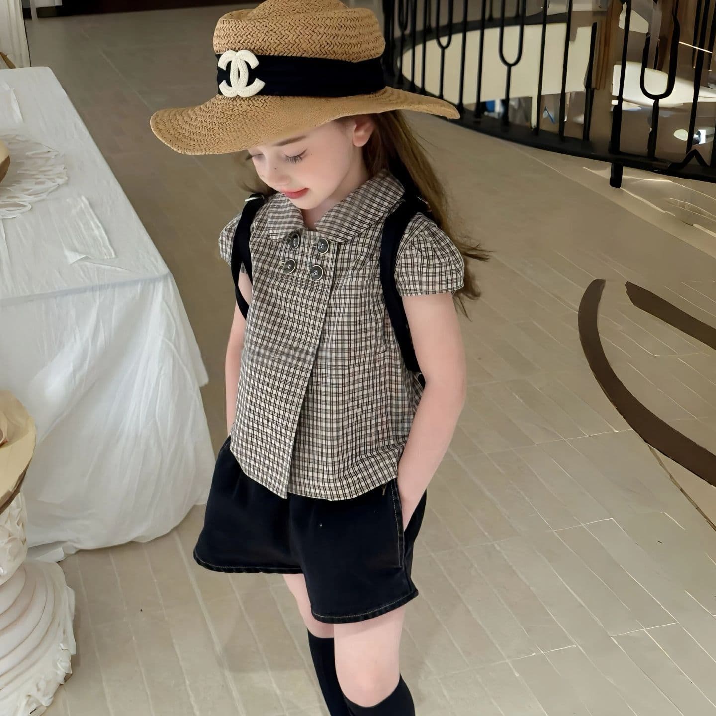Children's Blouse 2026 Summer New Short Sleeve Doll Shirt Stylish Kids Clothing Baby Summer Wear for Girls