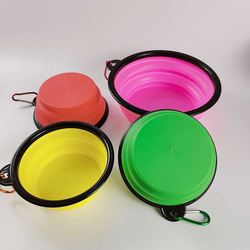 Manufacturer in stock pet folding bowl cat bowl portable dog bowl dog food bowl pet folding dog bowl wholesale
