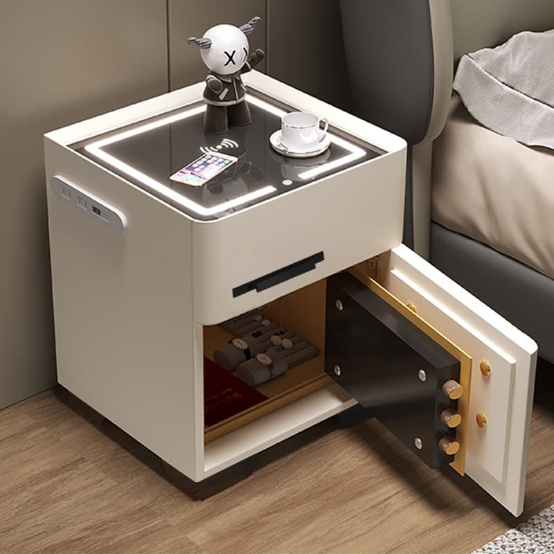 Smart Bedside Cabinet Safe Multi-functional Integrated Security Cabinet Minimalist Bedroom Living Room Mobile Square Safe