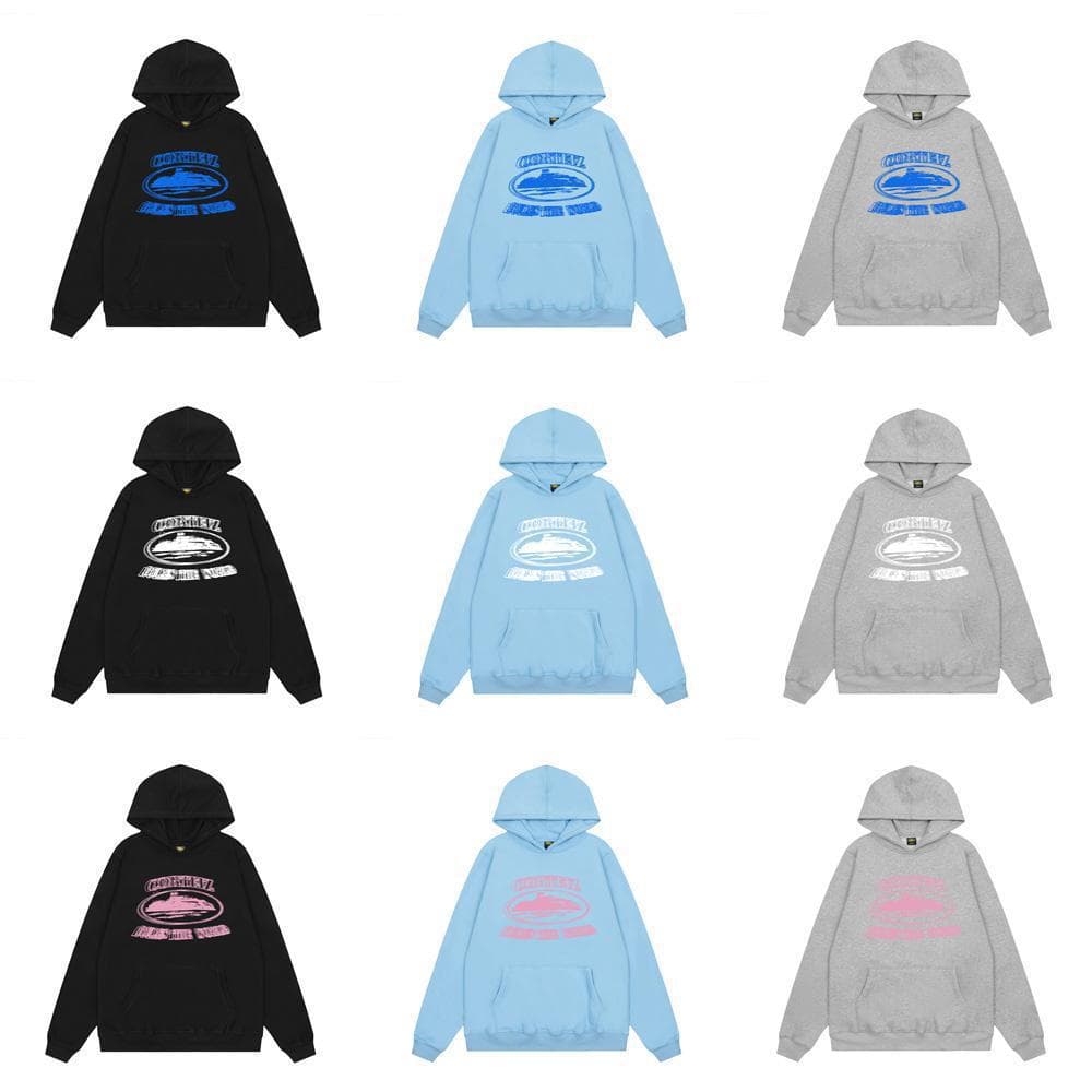 In stock Cortei American street sweatshirt suit printed hip-hop trendy brand West Coast high street hoodie