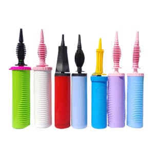 Balloon Pump, Macaron Hand Pump, Dual-Action Inflator for Party and Festival Decoration, Macaron Colors