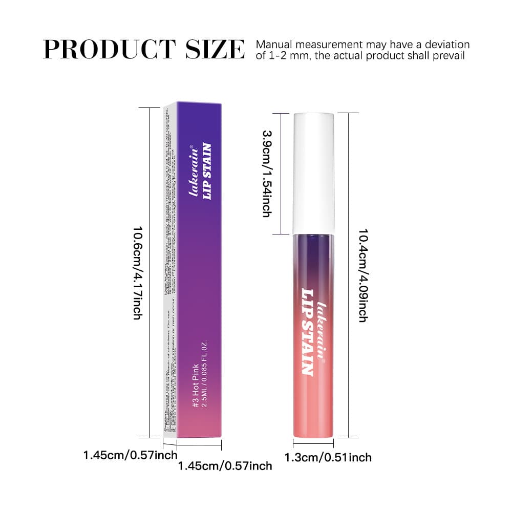 Cross-border cosmetics Lakerain peel-off lip color matte lip glaze easy to apply long-lasting peel-off skin tone