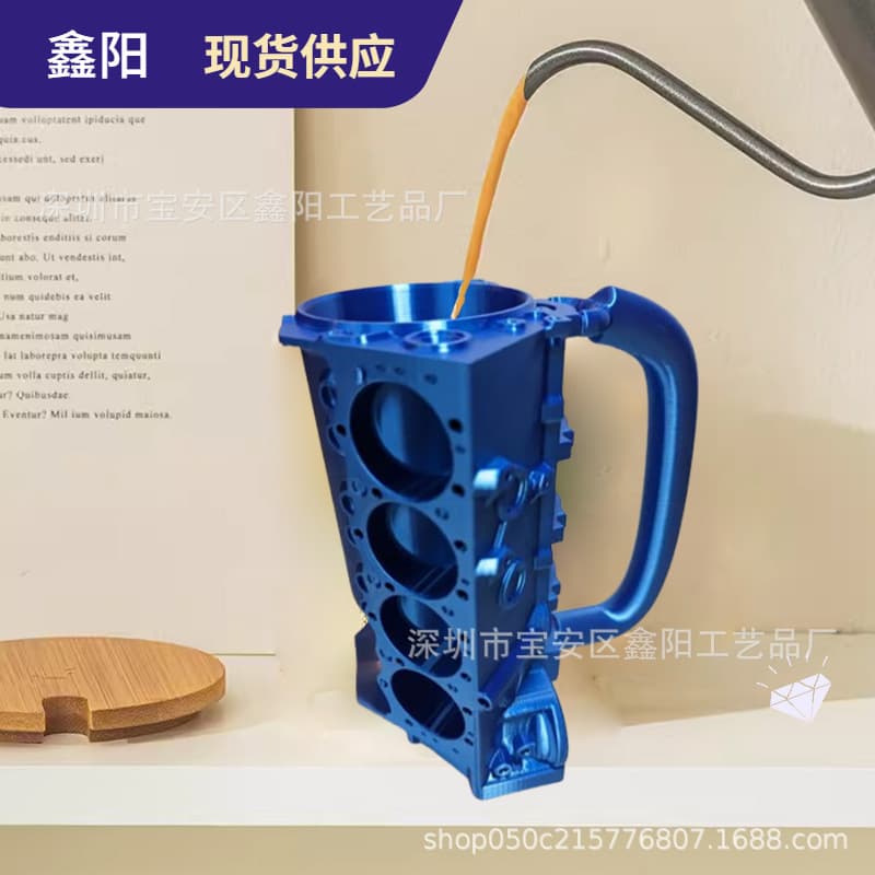Cross-border hot seller engine block insulation craft cup, Engine Block Can Mug