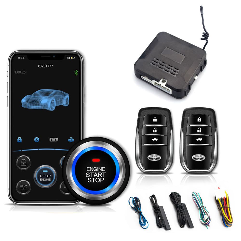 New Shenqi Mobile Phone Control Car Bluetooth Keyless Entry Start Remote Control Center Console Anti-theft Modification