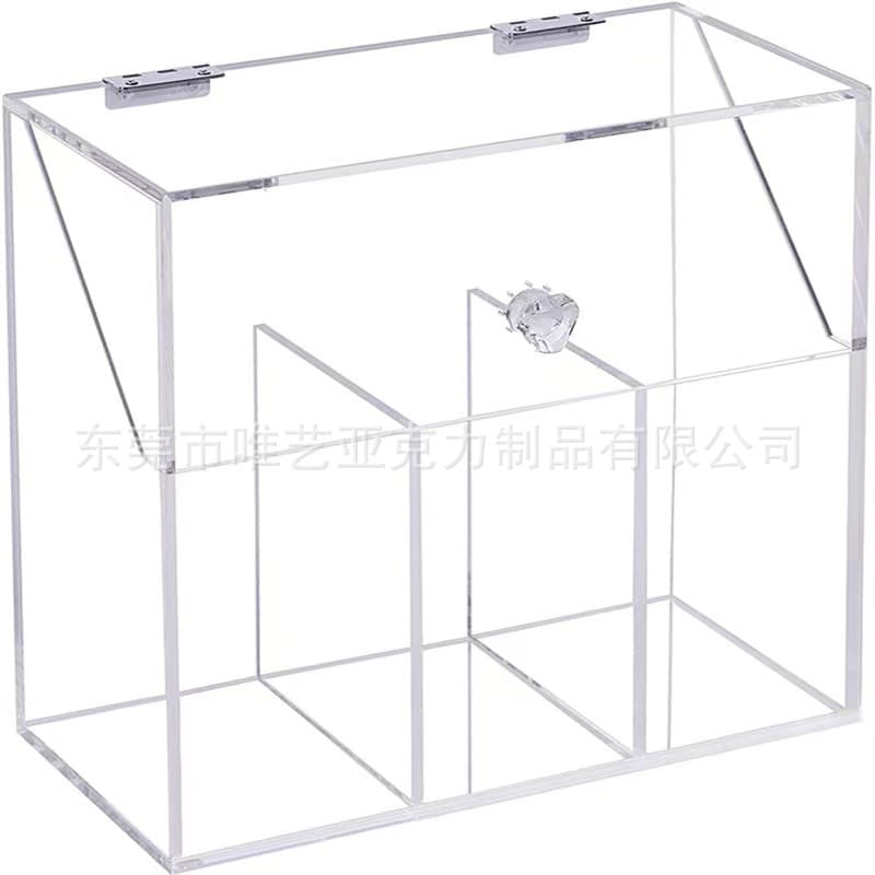 Factory Direct Makeup Brush Organizer Dust Cover Large Capacity Acrylic Transparent Display Stand Storage Box Sorting Bucket