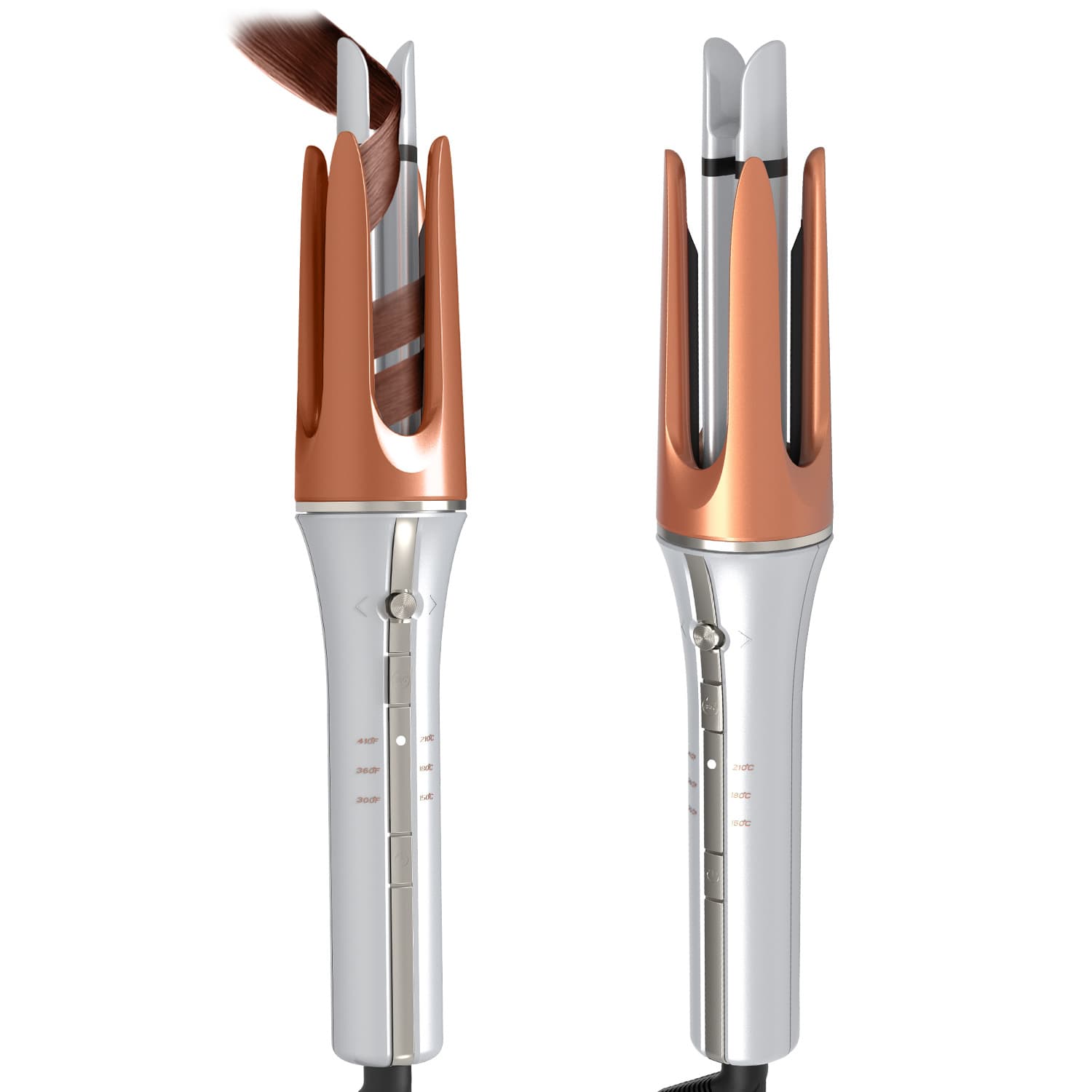 Cross-border New Dual Groove/8mm Large Roll Negative Ion Automatic Curling Iron with Prompt Sound, Damage-Free Large Waves for Dormitory