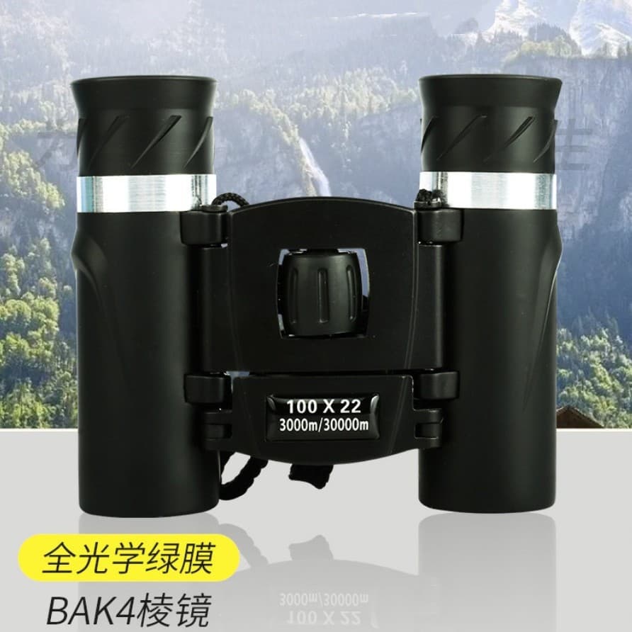 Factory wholesale 100×22 binoculars high-end HD optical outdoor portable compact telescope