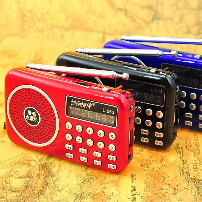 Happy company L063 plug-in card mini speaker portable digital song request elderly radio audio recording loop