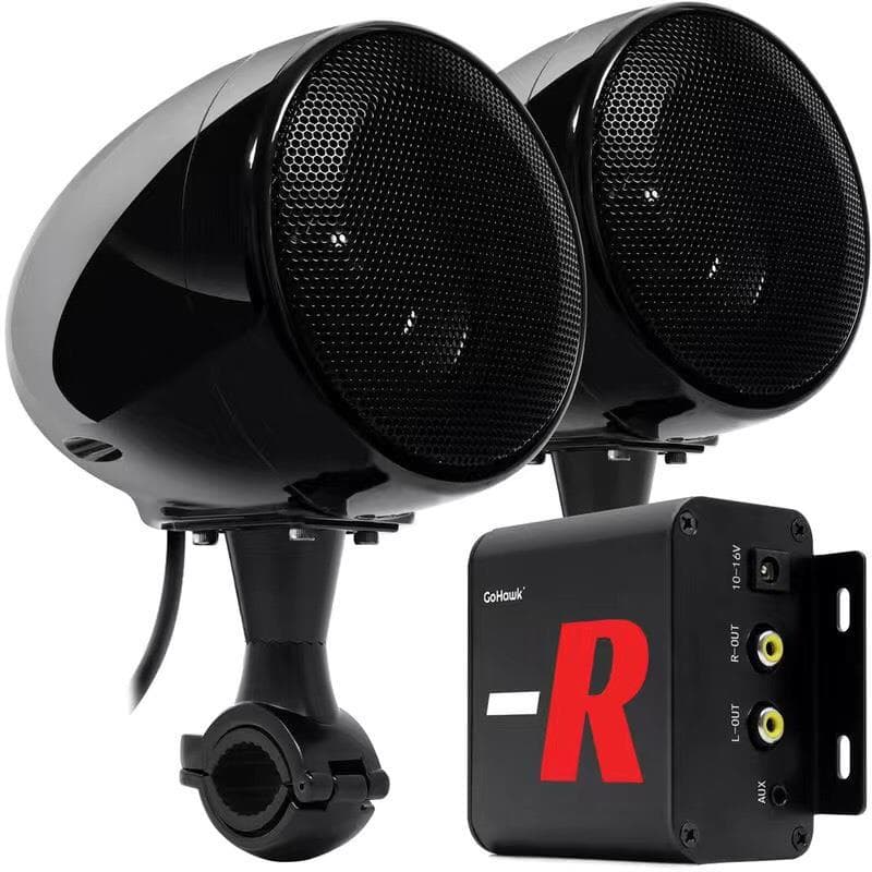 Motorcycle Speaker with Bluetooth Subwoofer Waterproof 12V Car Horn Modification Accessory Bumper Speaker