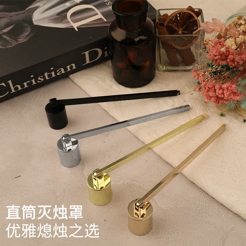 Wholesale cross-border spot stainless steel aromatherapy candle tools candle extinguisher cover candle extinguisher handmade crafts home furnishings