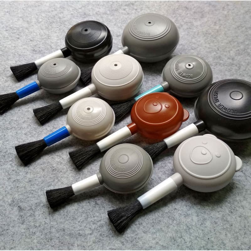 Manufacturer's dust blowing balls, various eco-friendly lens air blowers with brushes, camera computer cleaning, succulent leather blower