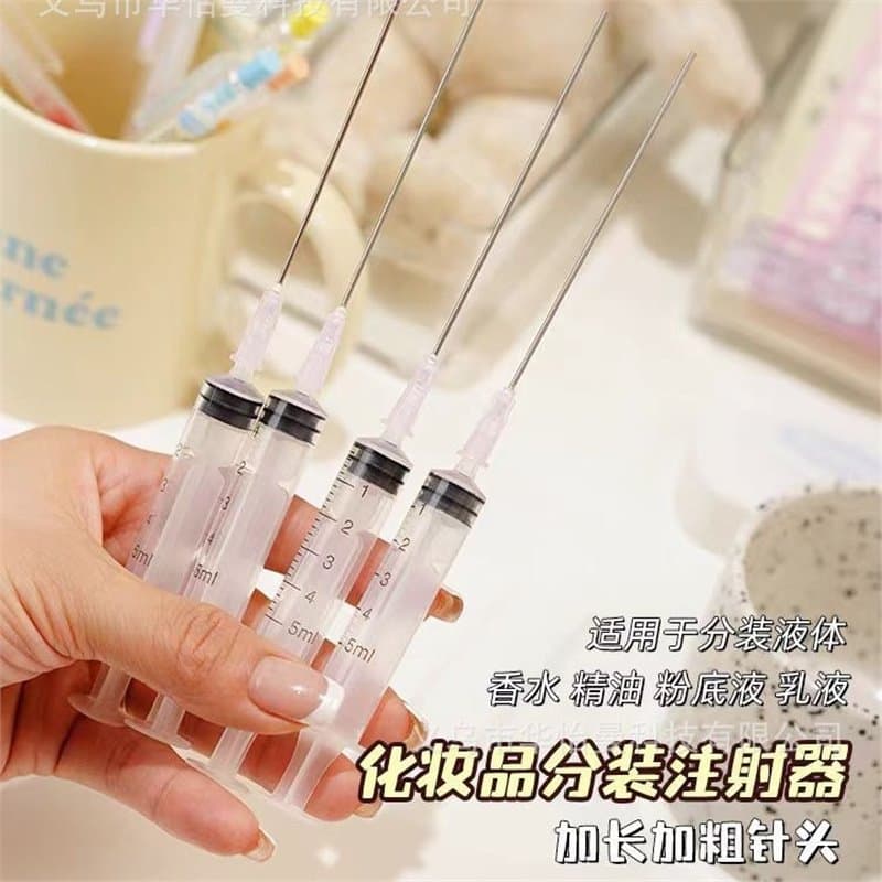 Long Needle Refill Extraction Tool for Cosmetics, Perfume Refill Syringe, Refill Tool