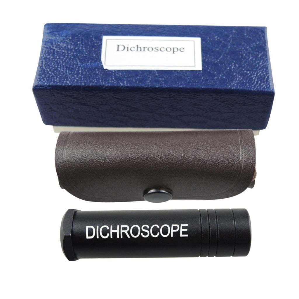 Gemstone Dichroscope Iceland Spar Dichroscope Calcite Mirror Dual-Color Viewer