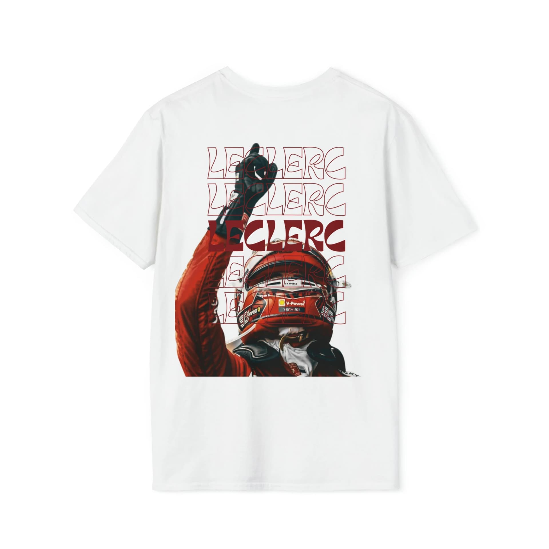 Charles Leclerc Formula 1 Graphic T-Shirts Gym T-Shirts for Men