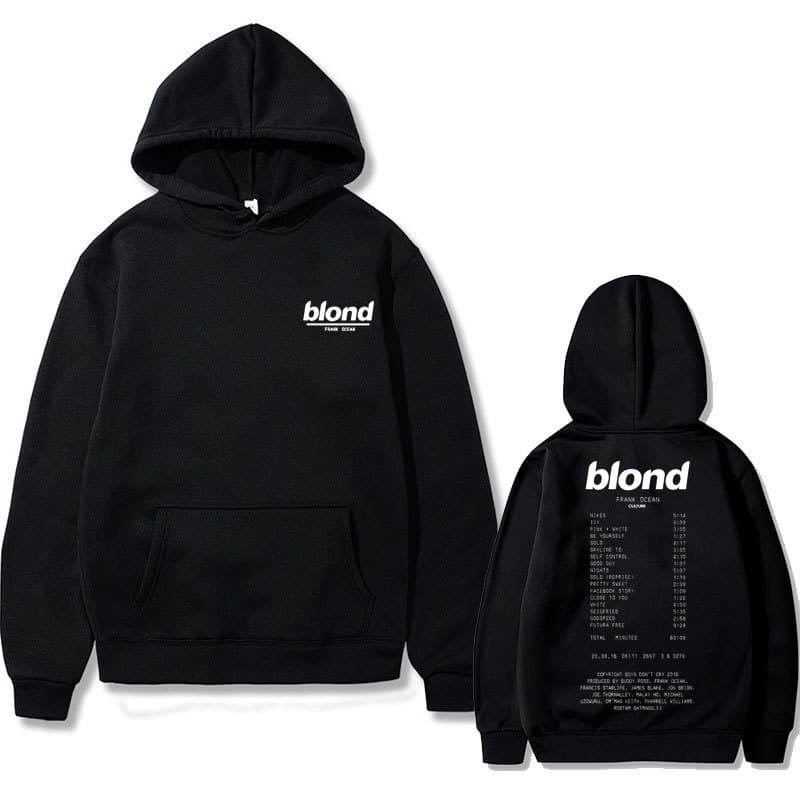 【Cross-border EU Size】Rapper Frank Oversized Hoodie Blond Graphic Trac