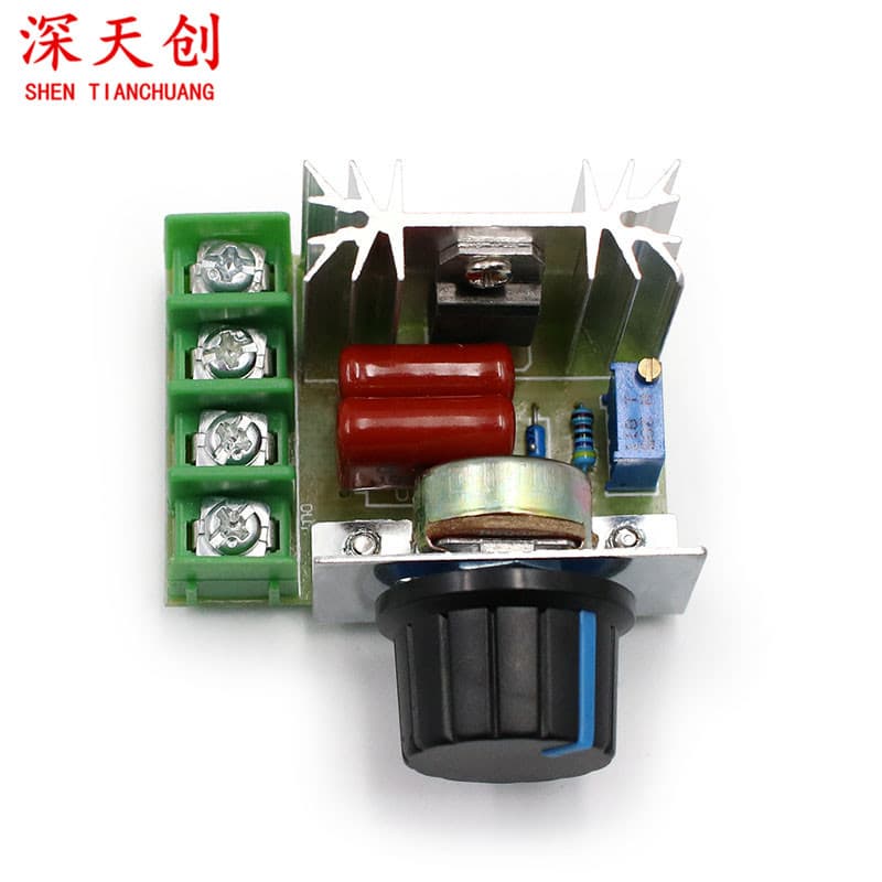 2000W SCR High-Power Electronic Voltage Regulator for Dimming, Speed Control, and Temperature Regulation