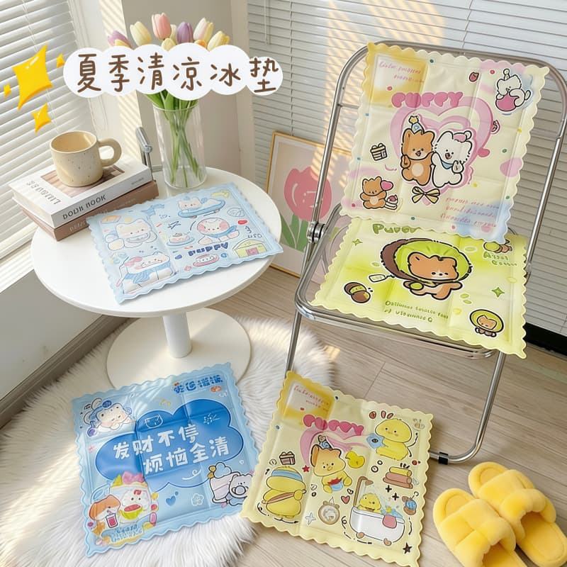 Summer Ice Cushion Seat Pad for Students, No Water Filling Required, Cooling Mat for Office Chair, Butt Pad
