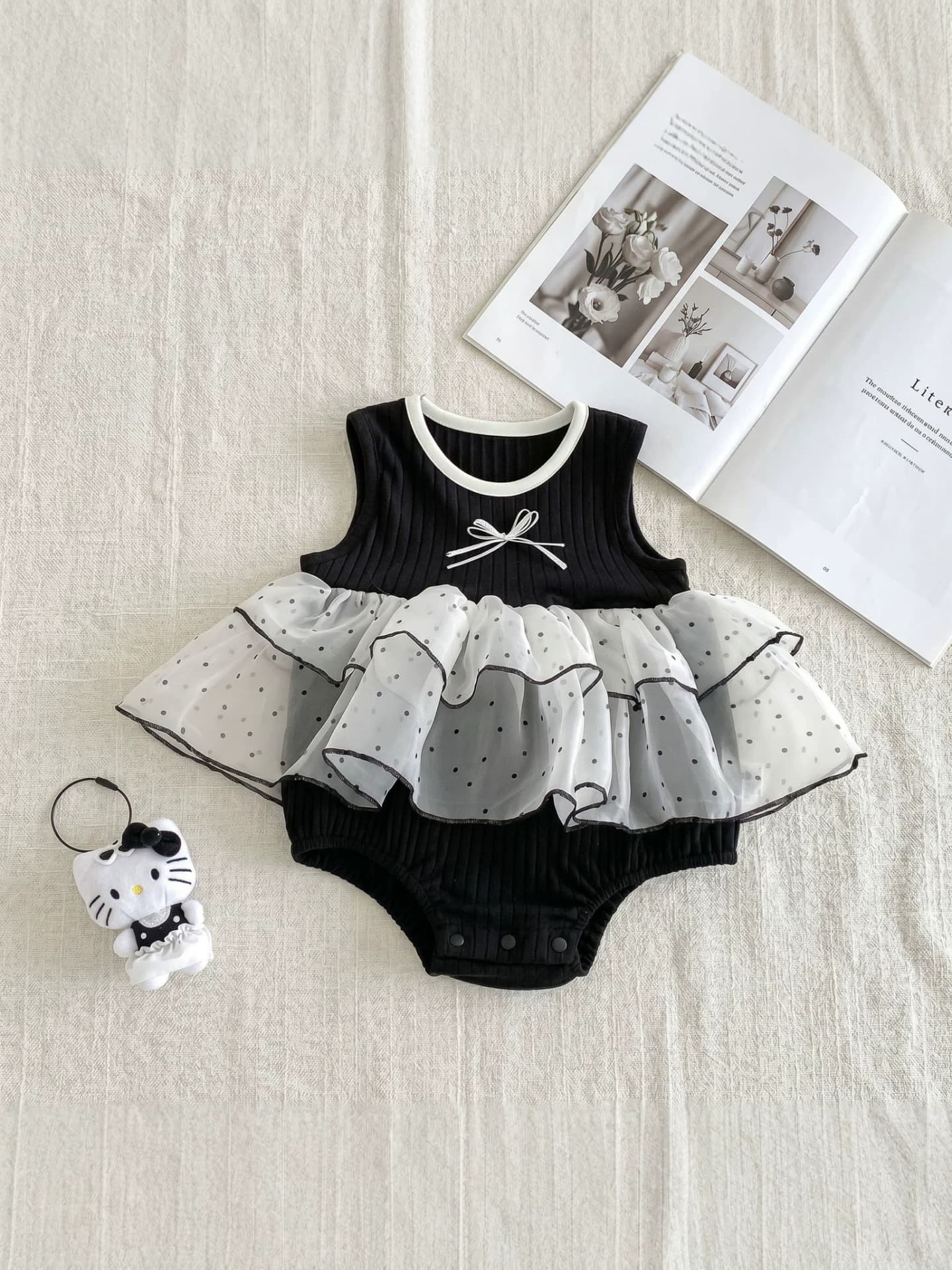 2026 Summer Thin Vest Bodysuit Baby Girl Bow Knot Diaper Cover Tutu Romper Triangle Crawler