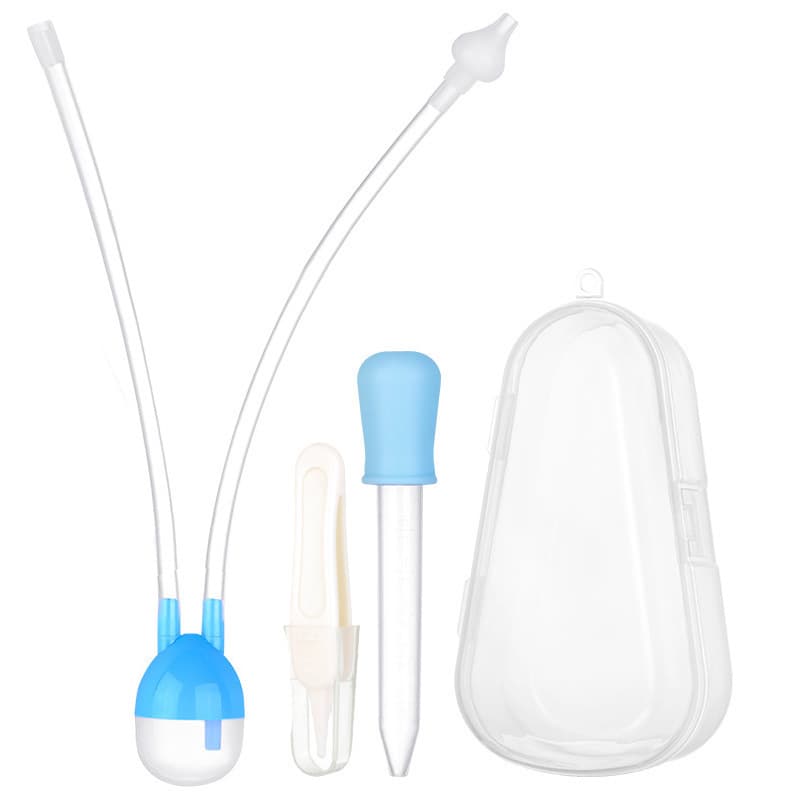 Foreign Trade Anti-Reflux Nasal Aspirator and Medicine Dispenser Set with Nose Picker (Model 020)