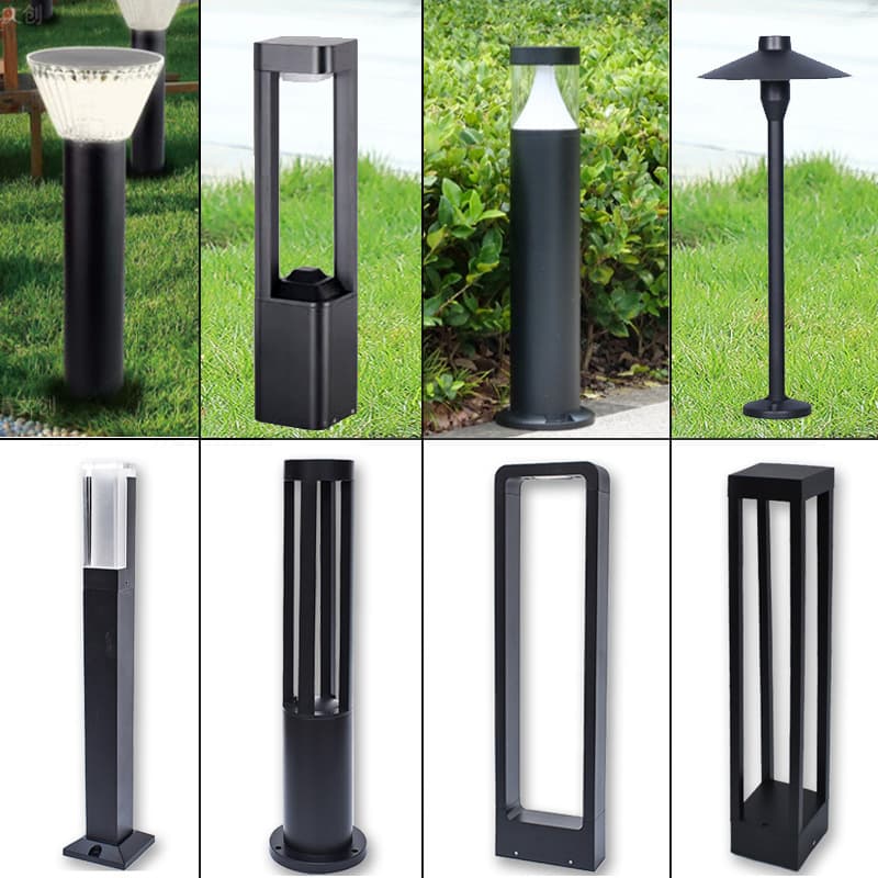 LED Lawn Light Outdoor Waterproof Garden Light Solar Lawn Lamp Landscape Light Modern Minimalist Low Pillar Light