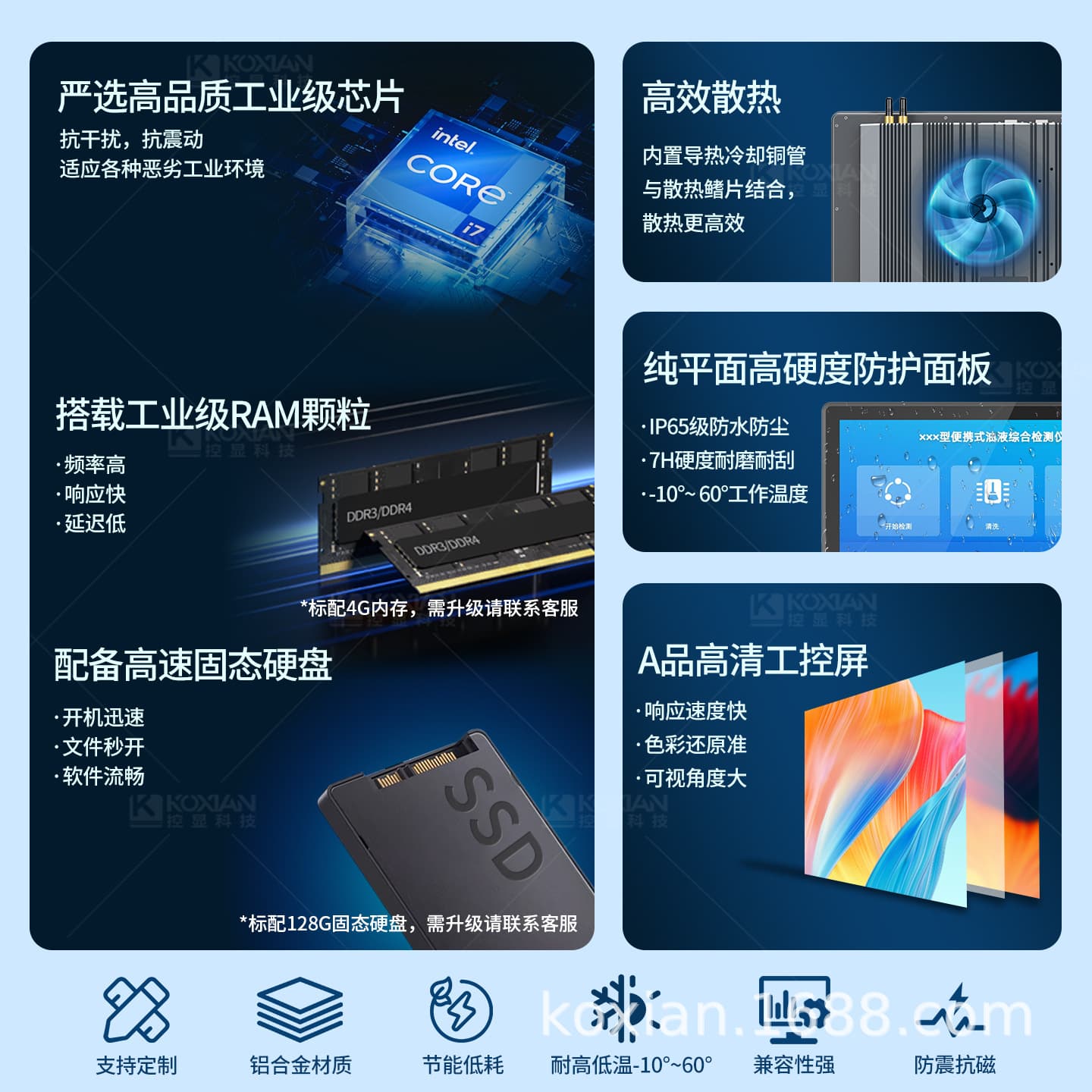 10.4"-21.5" Industrial All-in-One PC Factory Direct Industrial Tablet Touch Screen Monitor